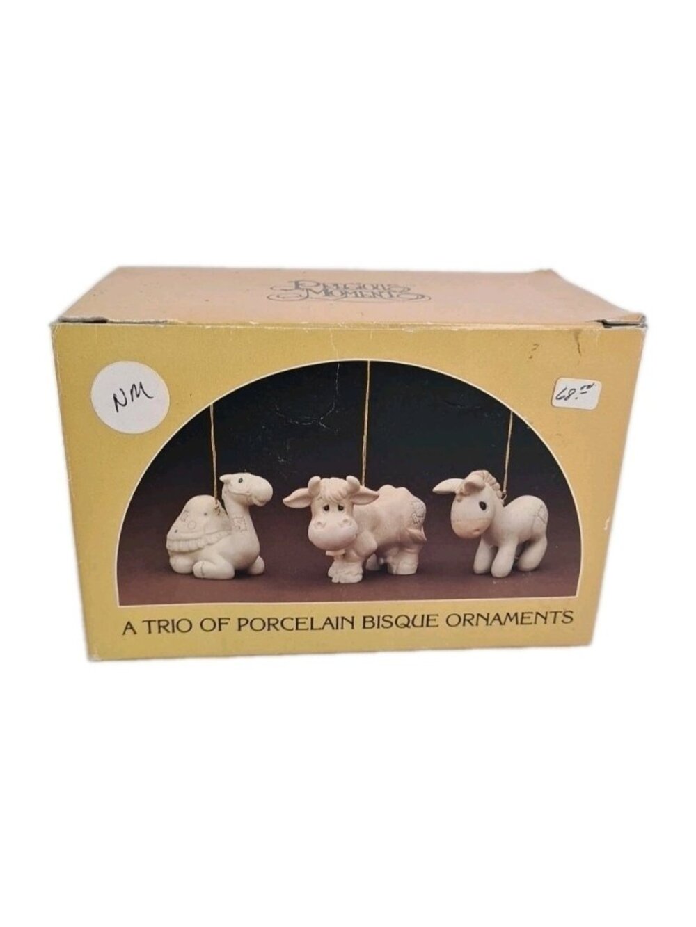 Precious Moments 1982 Christmas ORNAMENTS Camel Cow & Donkey E-2386 Retired